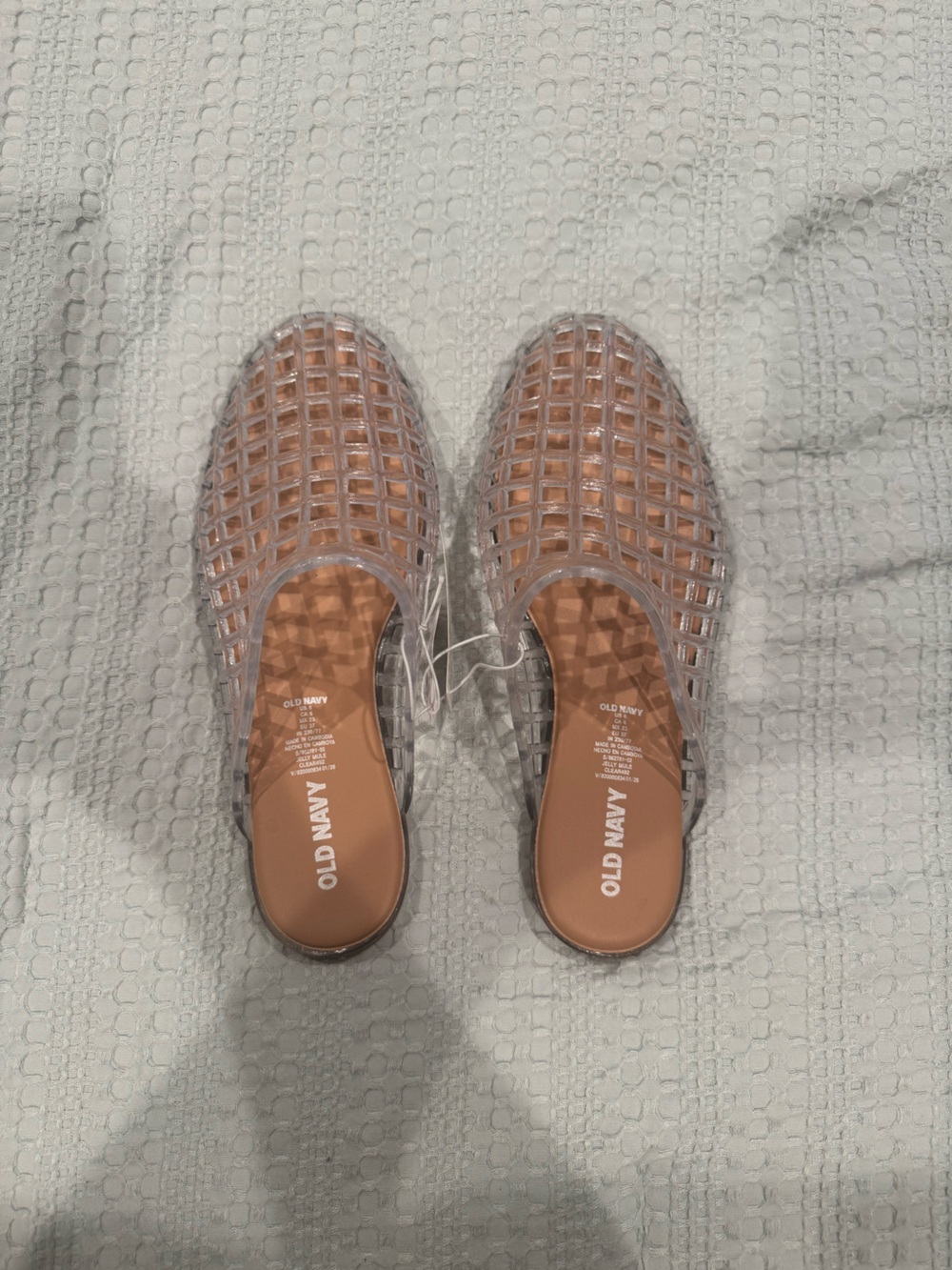 Old Navy Clear Slide Mules for Women - Transparent